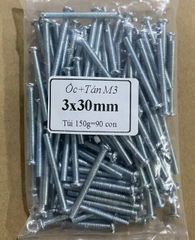 Ốc vít tán 3ly thân M3 dài 1cm/1.2cm/1.5cm/2cm/3cm/4cm/5cm