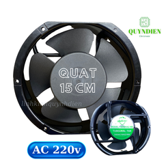 Quạt hút quạt tản nhiệt 15cm nguồn 220V (AC)-38 (W) quạt không chổi than