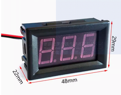 Vôn kế đồng hồ led đo điện áp một chiều - Volt DC 2 dây 0.56 inch 5~30V