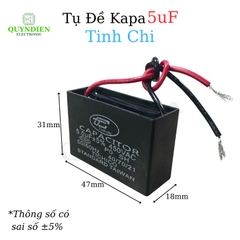 Tụ Đề Kapa 5uF ±5% 450VAC Tinh Chi