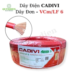 Dây điện đơn mềm Cadivi VCm/ LF6 600V Chịu Tải Cao Chịu Nhiệt Tốt