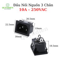 Đầu Nối Nguồn 3 Chân 250VAC – Jack Nguồn Nồi Cơm Điện, Nồi Áp Suất, Nguồn Máy Tính