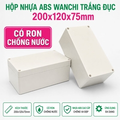 Hộp Nhựa ABS chống nước WANCHI 200x120x75mm Màu Trắng Đục