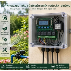 Hộp Nhựa ABS chống nước WANCHI 265x185x95mm Màu Đen Nắp Đục
