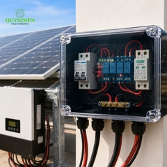 Hộp Nhựa ABS chống nước WANCHI 265x185x95mm Màu Đen Nắp Đục