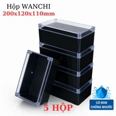 Hộp Nhựa ABS WANCHI Cao 200x120x110mm Đen Trong