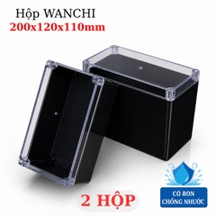 Hộp Nhựa ABS WANCHI Cao 200x120x110mm Đen Trong