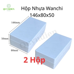 Hộp Nhựa ABS WANCHI 146x80x50mm 2fet Màu Trắng