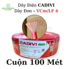 Dây điện đơn mềm Cadivi VCm/ LF6 600V Chịu Tải Cao Chịu Nhiệt Tốt