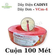 Dây điện đơn mềm Cadivi VCm-4 450/750V Truyền Tải Điện Ổn Định