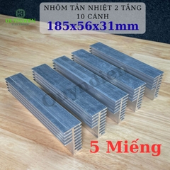 Nhôm Tản Nhiệt 2 Tầng 10 Cánh 185x58x32mm