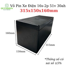 Hộp Đựng Pin Xe điện 16s 2p 51v 30ah Vy Anh 315x150x160mm Bảo Vệ Pin