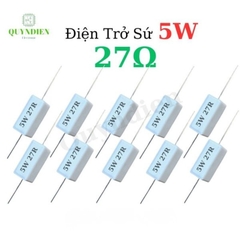 Điện Trở Sứ Nằm 5W - 27R