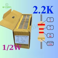 Điện trở Đài Loan 1/2W - 2K2