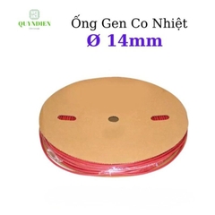 Gen Co Nhiệt Size 14mm Màu Đỏ - Cuộn 100 Mét