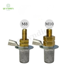 Cọc Bình Ắc Quy Chì M8 M10 Đồng Thau (2 Tán) - Giá 1 Đôi