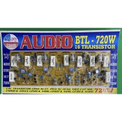 Mạch công suất BTL 720w 16 sò của Hảo My ( 1 mạch, 1 kênh )