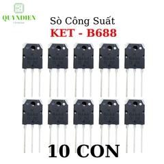 Transistor B688 KEC Lưng Đồng Mạ Niken Loại Mới