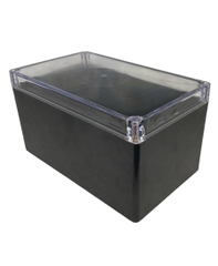 Hộp Nhựa ABS chống nước 200x120x110mm Wanchi, màu đen nắp trong