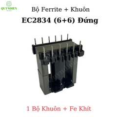 Lõi Biến áp xung EC2834 ferit khuôn đứng 6+6 chân