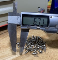 Ốc vít bắt ampli, bắt quạt bắt vỏ sạc ốc răng xoắn 4mm dài 11mm đầu dù (Túi 100g=100 con)