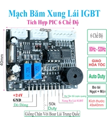 Mạch băm xung lái IGBT tích hợp 2 in 1 UC3842 + PIC 6 chế độ