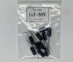 Tụ hóa 50v-1uf 2.2uf 4.7uf 10uf 47uf
