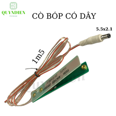 Cò Bóp Phíp Thủy Tinh có dây JACK 5.5-2.1mm (dài 1.5 mét)