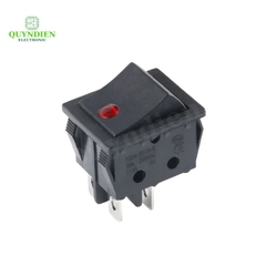 Công Tắc Bập Bênh 4 Chân KCD4 30A 125/250VAC Đen