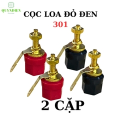 Cọc loa đỏ đen 301 [ĐÔI]