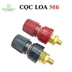 Cọc Loa M6 Đỏ Đen - 1 Cặp