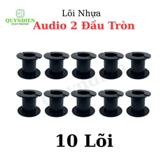 Lõi Nhựa Audio 2 Đầu Tròn Quấn Cuộn Cảm Phân Tần Loa - Màu Đen