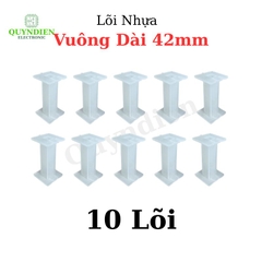 Lõi Nhựa Vuông Dài 42mm Quấn Cuộn Cảm Phân Tần Loa - Màu Trắng Trong