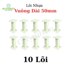 Lõi Nhựa Vuông Dài 50mm Quấn Cuộn Cảm Phân Tần Loa - Màu Trắng Sữa