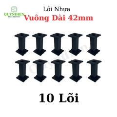 Lõi Nhựa Vuông Dài 42mm Quấn Cuộn Cảm Phân Tần Loa - Màu Đen