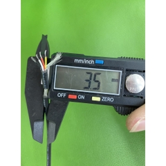 Dây tín hiệu chống nhiễu 4 pin màu đen 3.5mm. Dây linde 5 ruột đen