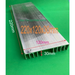 Nhôm Tản Nhiệt 10 Cánh 220x120x30mm Loại Dày