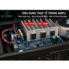 Transistor D718 KEC Lưng Đồng Mạ Niken