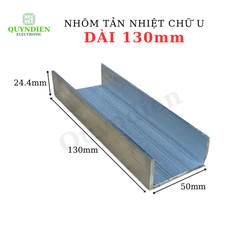 Nhôm tản nhiệt chữ U dài 130mm