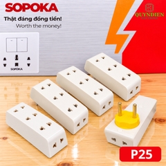Phích Cắm Đầu Nối Chia Điện Cổ Xoay 5 Cửa SOPOKA