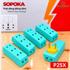 Phích Cắm Đầu Nối Chia Điện Cổ Xoay 5 Cửa SOPOKA