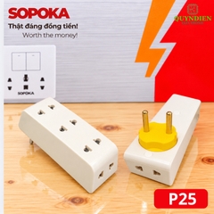 Phích Cắm Đầu Nối Chia Điện Cổ Xoay 5 Cửa SOPOKA