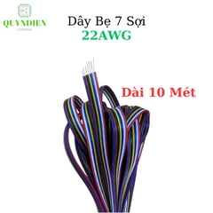 Dây Bẹ Nhiều Màu 7 sợi ( 1 mét ) 22AWG 300V
