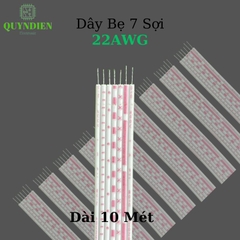 Dây Bẹ Nhiều Màu 7 sợi ( 1 mét ) 22AWG 300V