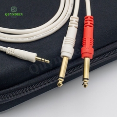DÂY CHUYỂN JACK 3,5 LY SANG 2 JACK 6 LY TỐT - linh kiện điện tử QUỲNH DIỄN