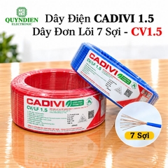 Dây điện CADIVI đơn Lõi 7 Sợi CV1.5