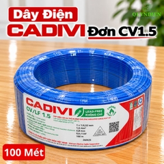 Dây điện CADIVI đơn Lõi 7 Sợi CV1.5