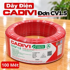 Dây điện CADIVI đơn Lõi 7 Sợi CV1.5
