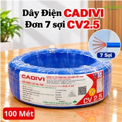 Dây điện CADIVI đơn Lõi 7 Sợi CV2.5