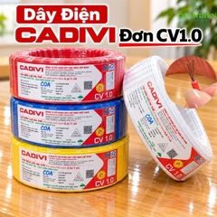Dây điện CADIVI đơn 7 Sợi CV1.0